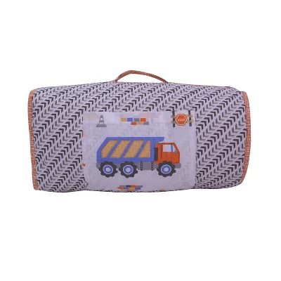 Bacati - Construction Multicolor Boys Cotton Toddler Nap Mat 3 Bacati - Construction Multicolor Boys Cotton Toddler Nap Mat