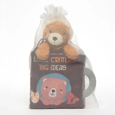 Lambs & Ivy Woodland/Forest Developmental Soft Book & Bear Plush Toy Gift Set 3 Lambs & Ivy Woodland/Forest Developmental Soft Book & Bear Plush Toy Gift Set