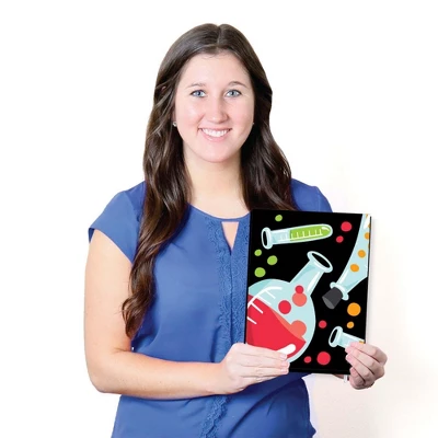 Big Dot Of Happiness Scientist Lab - Baby Boy Nursery Wall Art And Mad Science Kids Room Decor - 7.5 X 10 Inches - Set Of 3 Prints 6 Big Dot Of Happiness Scientist Lab - Baby Boy Nursery Wall Art And Mad Science Kids Room Decor - 7.5 X 10 Inches - Set Of 3 Prints - Image 4