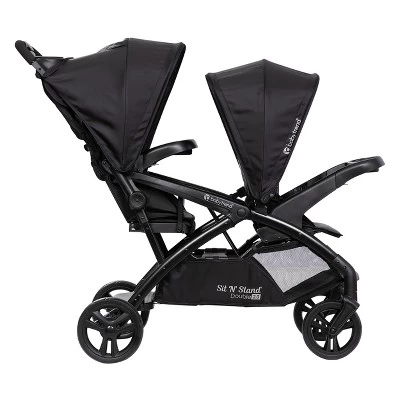 Baby Trend Sit N' Stand Double 2.0 Stroller - Madrid Black 4 Baby Trend Sit N' Stand Double 2.0 Stroller - Madrid Black - Image 2