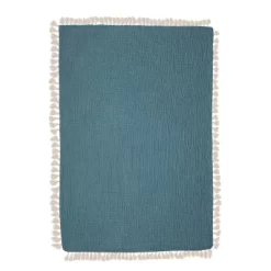 Crane Baby 6-Layer Muslin Baby Blanket With Tassel Edge