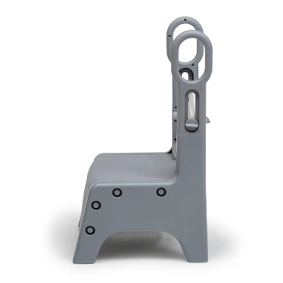 Delta Children Little Jon-EE Adjustable Potty Seat And Step Stool - White/Gray 5 Delta Children Little Jon-EE Adjustable Potty Seat And Step Stool - White/Gray - Image 3