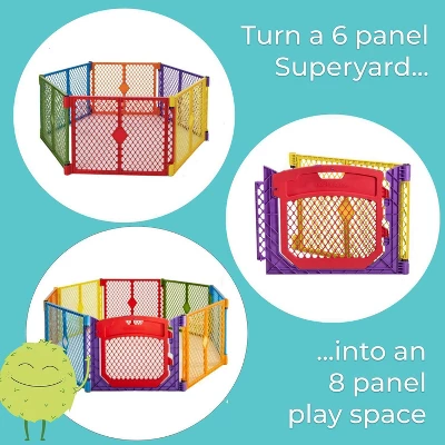 Toddleroo By North States Superyard Colorplay Baby Gate Extensions And Installation Kit - 4pc 3 Toddleroo By North States Superyard Colorplay Baby Gate Extensions And Installation Kit - 4pc