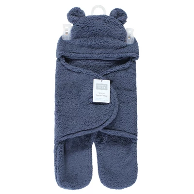 Hudson Baby Infant Boy Animal Faux Shearling Baby Outdoor Stroller Sack Wrap, Coronet Blue, One Size 3 Hudson Baby Infant Boy Animal Faux Shearling Baby Outdoor Stroller Sack Wrap, Coronet Blue, One Size