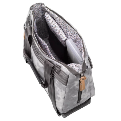 Petunia Pickle Bottom Pivot Backpack Diaper Bag - Smoke Swirl Tie Dye Coated Canvas 7 Petunia Pickle Bottom Pivot Backpack Diaper Bag - Smoke Swirl Tie Dye Coated Canvas - Image 5