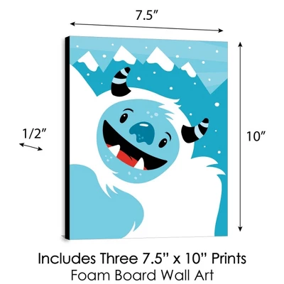Big Dot Of Happiness Yeti To Party - Mountain Nursery Wall Art And Abominable Snowman Kids Room Decor - 7.5 X 10 Inches - Set Of 3 Prints 5 Big Dot Of Happiness Yeti To Party - Mountain Nursery Wall Art And Abominable Snowman Kids Room Decor - 7.5 X 10 Inches - Set Of 3 Prints - Image 3