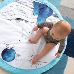 JumpOff Jo - Round Baby Floor Mat For Tummy Time, Play, And More, 36" Diameter - Fairy Blossom -Baby World Shop GUEST faf40186 9626 46ee 973b 35c25ee132b9
