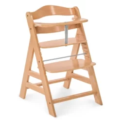 Hauck Alpha+ Grow Along Adjustable Wooden High Chair Seat W/ 5 Point Harness & Bumper Bar For Baby & Toddler Up To 198 Lbs -Baby World Shop GUEST fe55a2c2 63c5 4cd4 93ef 0133de843cd1