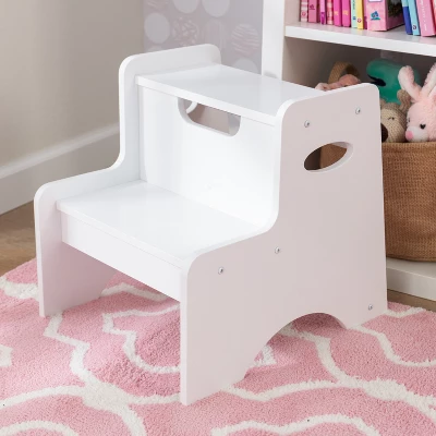 KidKraft Two Step Stool White 3 KidKraft Two Step Stool White