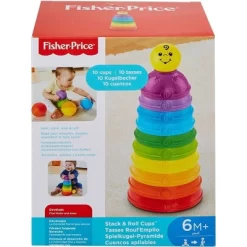 Fisher Price - Smart Stages Brilliant Motor Skill Basics - Stack Em' & Turn Em' Into Cups / Rolling Balls -Baby World Shop GUEST ff73df73 e3ba 4940 a891 4338fb9765e6