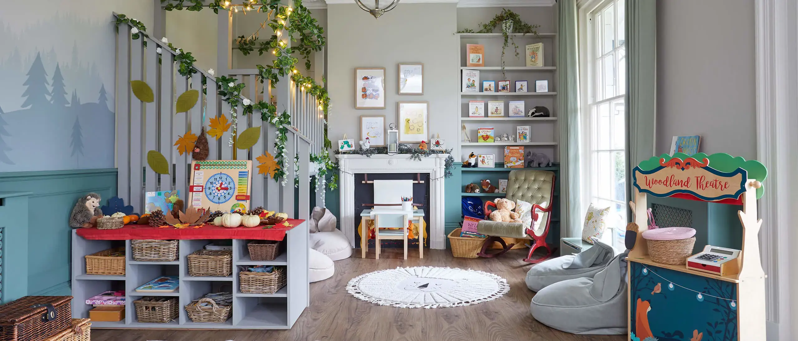 Baby World Shop -Baby World Shop Westhill inside fireplace greenery Life at Nursery Ryde 003 146 Hero Banner Content 513